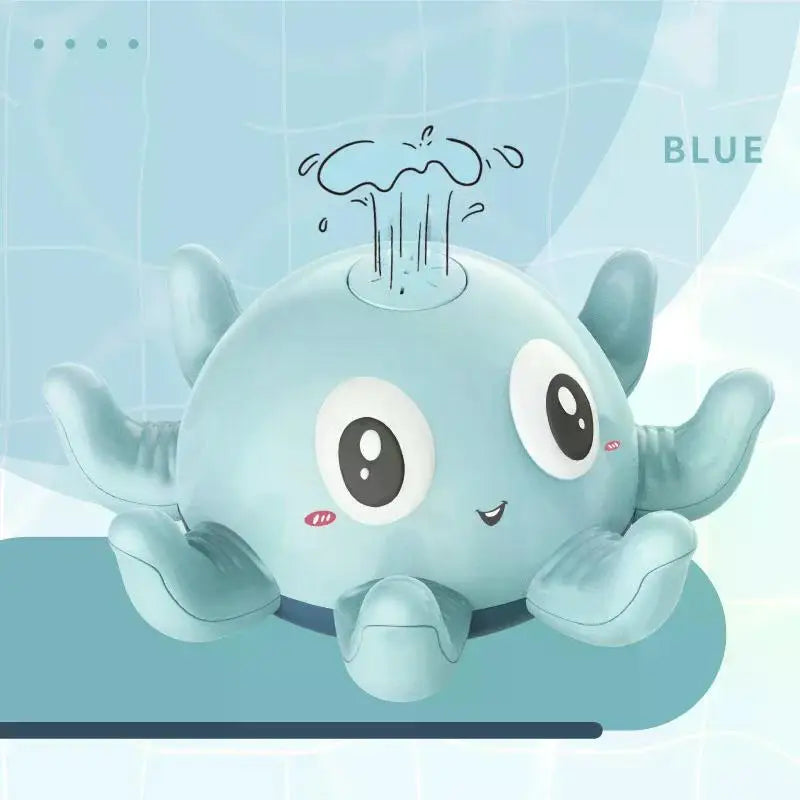Boule de bain électrique en forme de baleine avec lumière LED et son