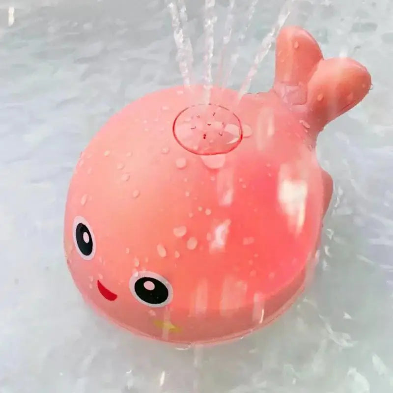 Boule de bain électrique en forme de baleine avec lumière LED et son