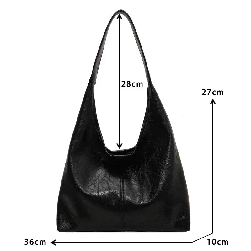 Sac fourre-tout en cuir PU Elegance