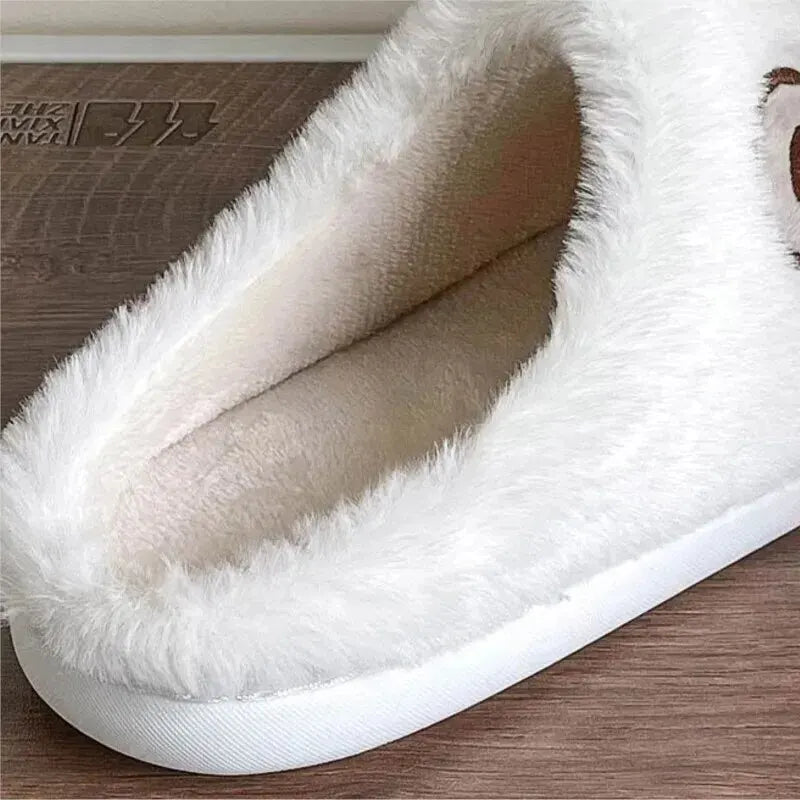 Chaussons douillets en forme d'ours