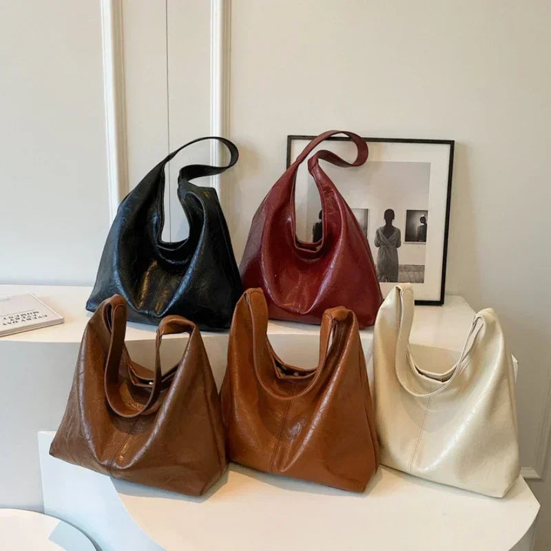 Sac fourre-tout en cuir PU Elegance