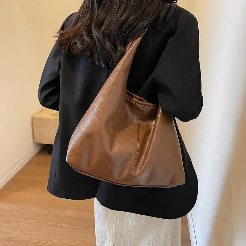 Sac fourre-tout en cuir PU Elegance