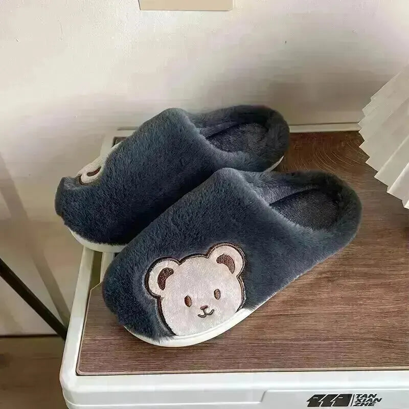 Chaussons douillets en forme d'ours