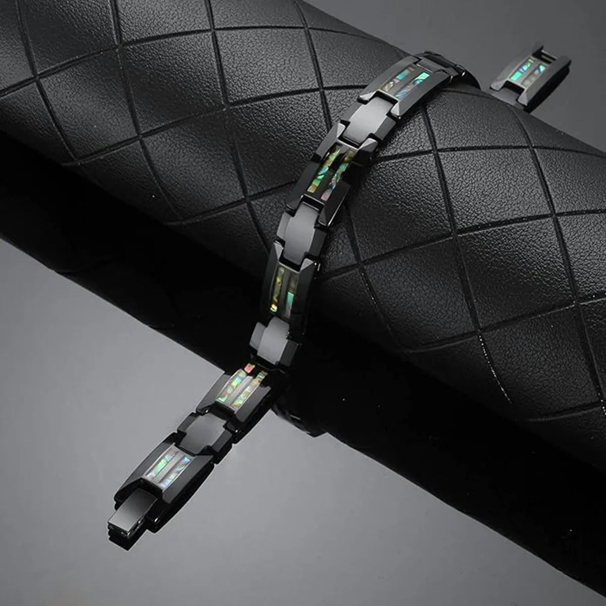 Onyx Fusion Men's Link Bracelet