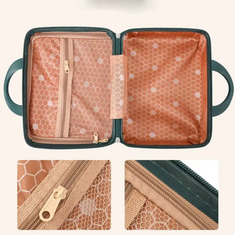 Portable Makeup Travel Case with Secure Lock"