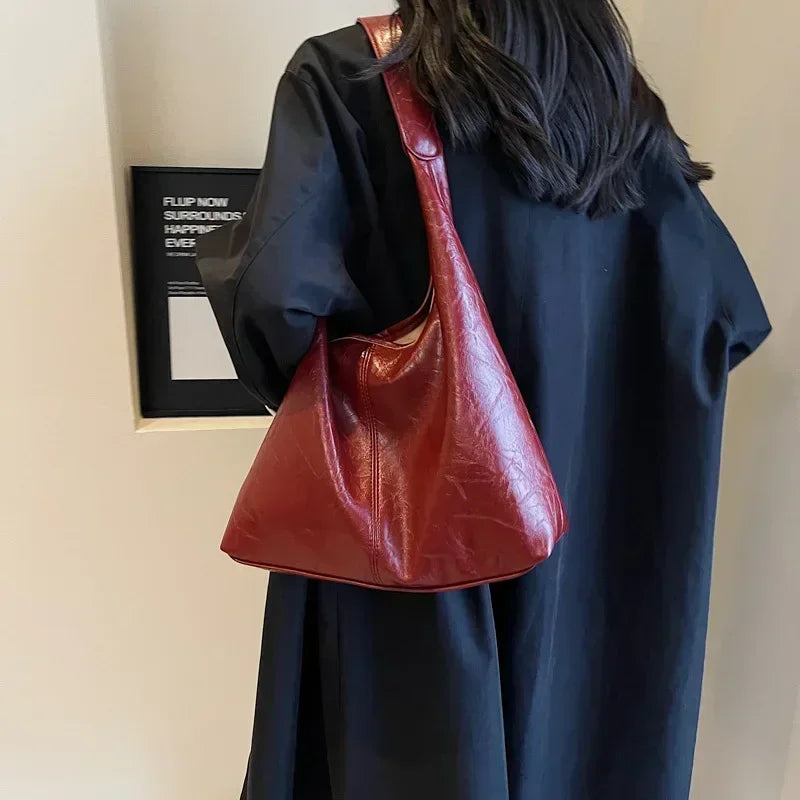 Sac fourre-tout en cuir PU Elegance