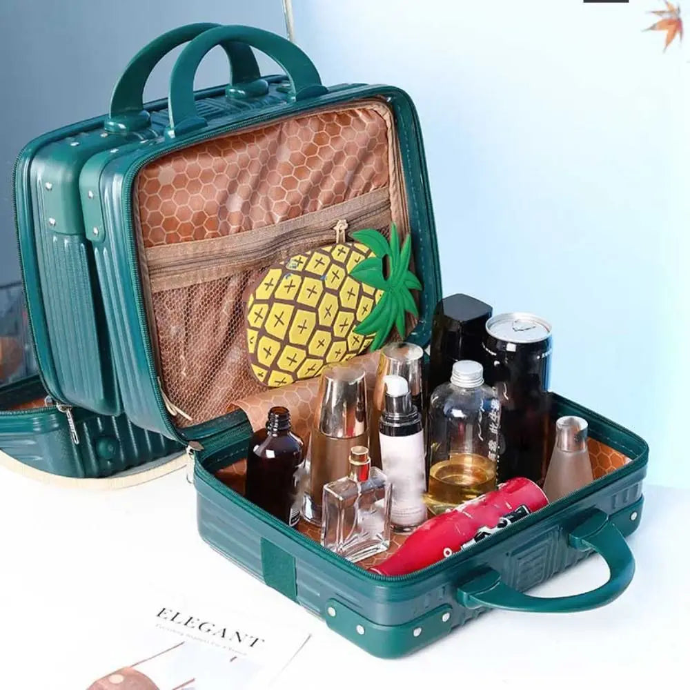 Portable Makeup Travel Case with Secure Lock"