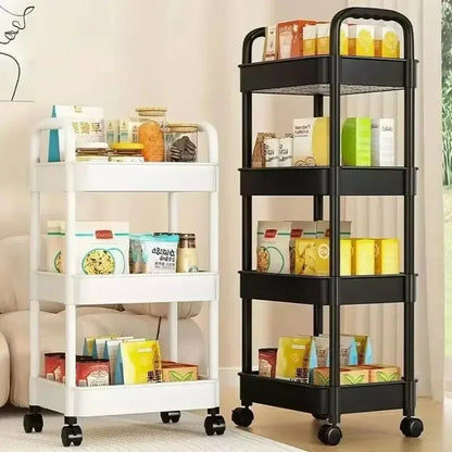 Chariot mobile polyvalent pour cuisine et chambre à coucher