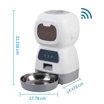 PetPal SmartFeed - Distributeur de nourriture lent avec minuterie et enregistreur vocal 