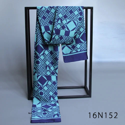 Foulard en soie double face London Heritage