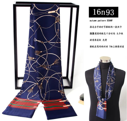 Foulard en soie double face London Heritage