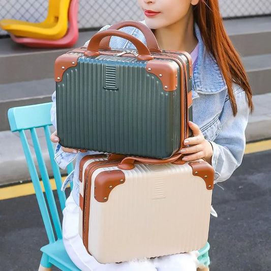 Portable Makeup Travel Case with Secure Lock"