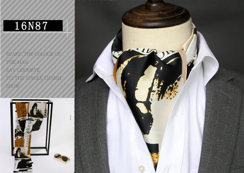 Foulard en soie double face London Heritage