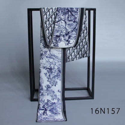 Foulard en soie double face London Heritage