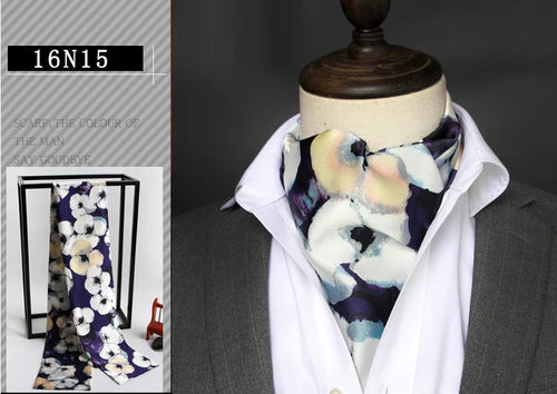 Foulard en soie double face London Heritage