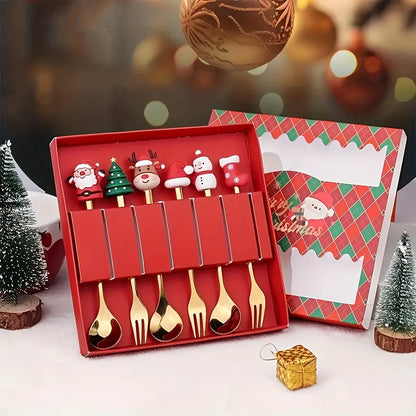 Festive Fork & Spoon Gift Set