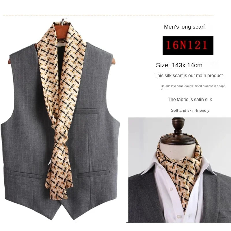 Foulard en soie double face London Heritage