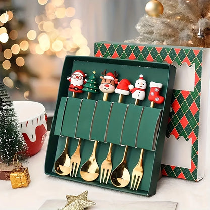 Festive Fork & Spoon Gift Set