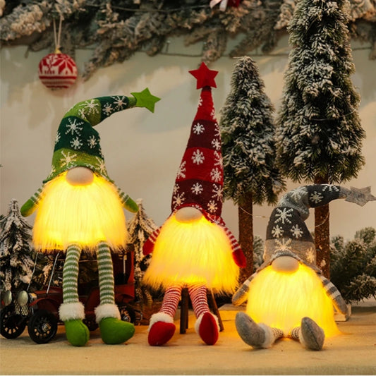 Gnome lumineux de Noël