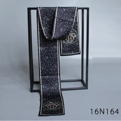 Foulard en soie double face London Heritage