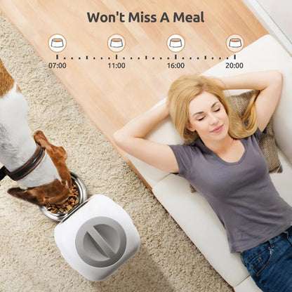 PetPal SmartFeed - Distributeur de nourriture lent avec minuterie et enregistreur vocal 