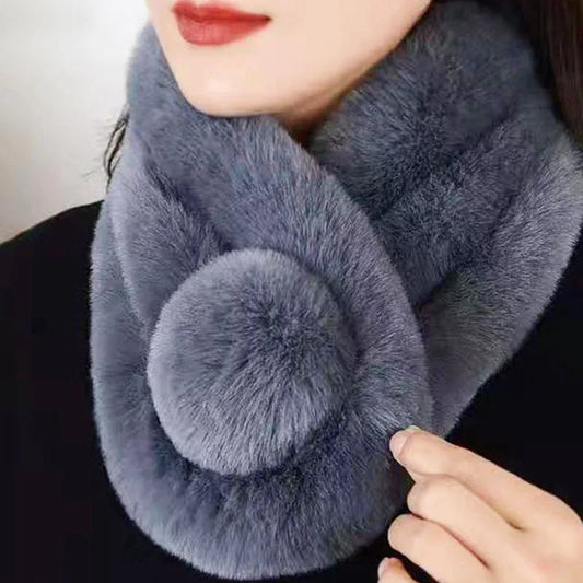 Plush Fur Neck Wrap for Women